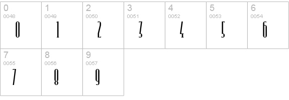 Kniff-Regular numbers 0-9 preview