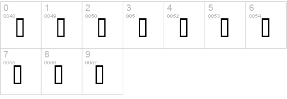 Koch Quadrat Guides numbers 0-9 preview