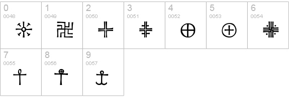 KochSignsTwo numbers 0-9 preview