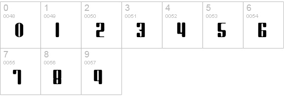 Kode numbers 0-9 preview