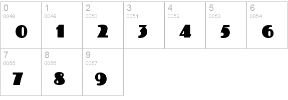 KolossEF numbers 0-9 preview