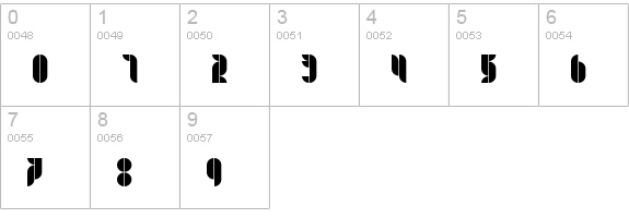 Kombi numbers 0-9 preview