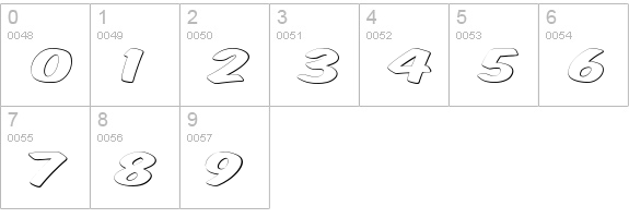 Komika Title - Ghost numbers 0-9 preview