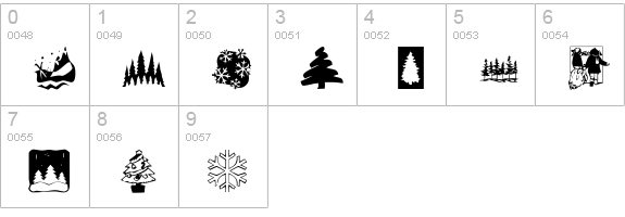 KR Christmas 2001 numbers 0-9 preview
