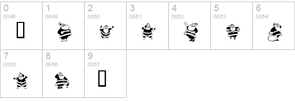 KR Eight Santas numbers 0-9 preview