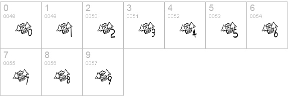 KR Lil Angel numbers 0-9 preview