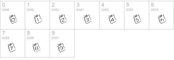 KR Lil Note numbers 0-9 preview