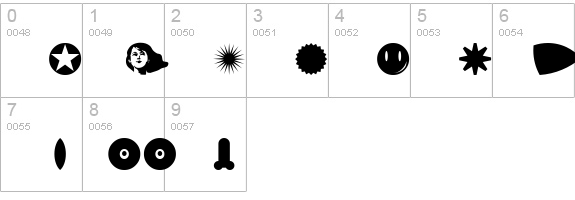 KraftUndStil numbers 0-9 preview