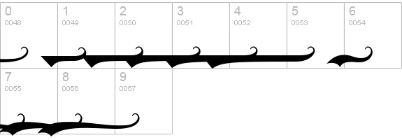Krinkes Decor PERSONAL USE numbers 0-9 preview