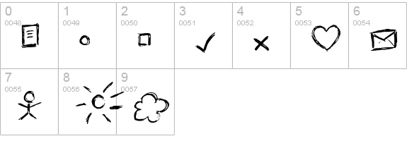KRITZEL numbers 0-9 preview