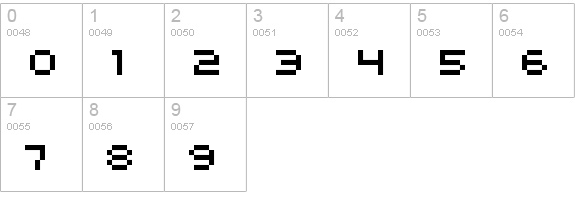 kroeger 05_54 numbers 0-9 preview