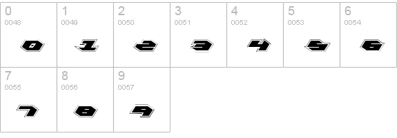 Kubrick Pro Condensed numbers 0-9 preview
