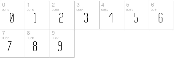 Labtop Down Under numbers 0-9 preview