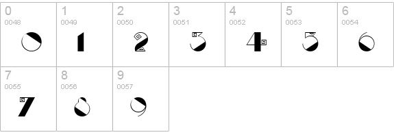 Labyrinth NF numbers 0-9 preview