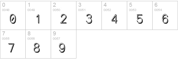 Lane - Posh numbers 0-9 preview
