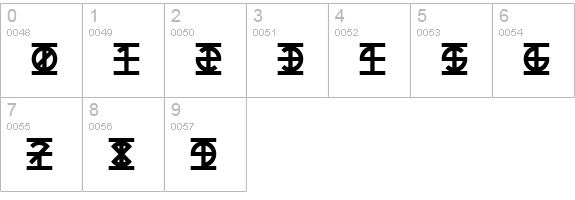 Lantern numbers 0-9 preview