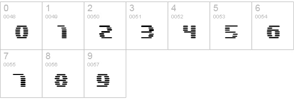 Laserdriï¿¿er numbers 0-9 preview
