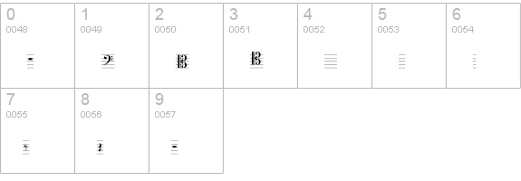 Lassus numbers 0-9 preview