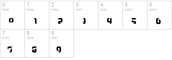 Launching A Similar One Regular numbers 0-9 preview