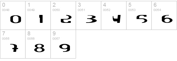 LaureHead numbers 0-9 preview