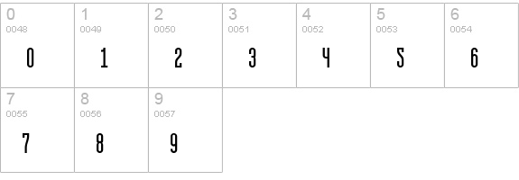 Laurel numbers 0-9 preview