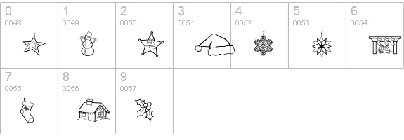LD Symbol Holiday numbers 0-9 preview