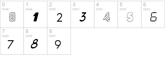 Le BlackMail numbers 0-9 preview