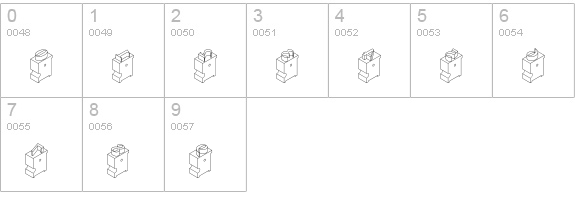 LeadTypeRight numbers 0-9 preview