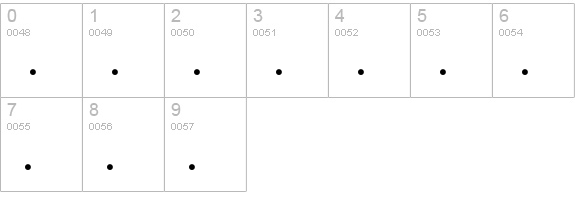 Leavestrees numbers 0-9 preview