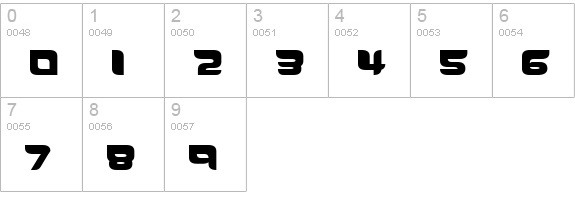 LEMON E numbers 0-9 preview