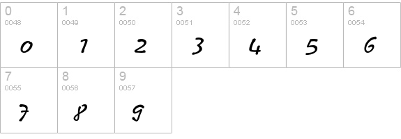 LeObelixEF-Regular numbers 0-9 preview