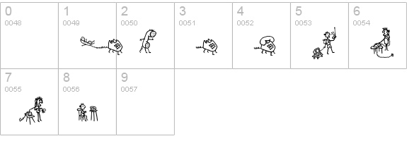 Letterine-ArchetipettiOne numbers 0-9 preview