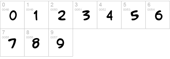 LetterOMatic! numbers 0-9 preview