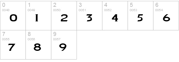 LewishamWide numbers 0-9 preview