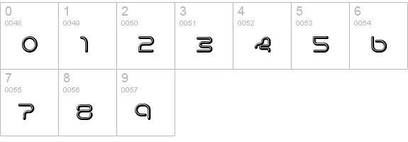 LexigraphA numbers 0-9 preview