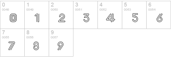 Lightbrigade numbers 0-9 preview