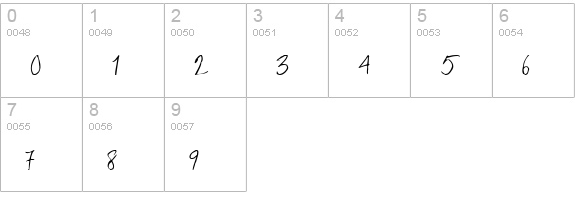 Liliput numbers 0-9 preview