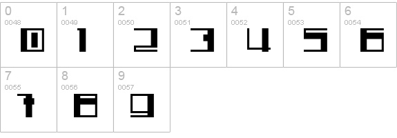 Limbex numbers 0-9 preview