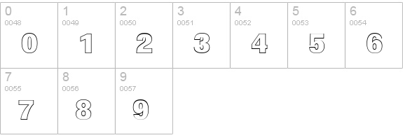 LinearOu-Heavy-Regular numbers 0-9 preview