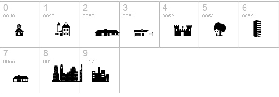 Little City 2000 numbers 0-9 preview