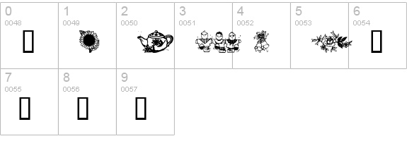 Little cuties numbers 0-9 preview