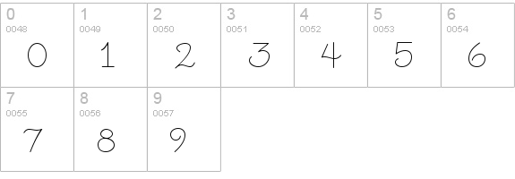 Little Days numbers 0-9 preview