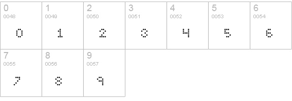 LittleDotties numbers 0-9 preview