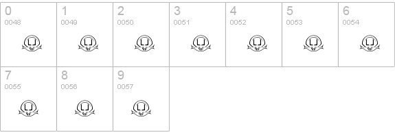 LJ Design Studios Lidea National numbers 0-9 preview