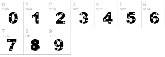 LMS Let It Snow numbers 0-9 preview