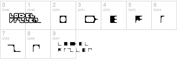 LodelFizler numbers 0-9 preview