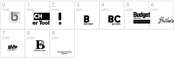 LogosCompanyP04 numbers 0-9 preview