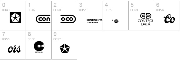 LogosCompanyP05 numbers 0-9 preview