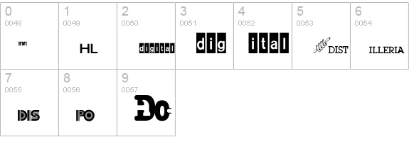 LogosCompanyP06 numbers 0-9 preview