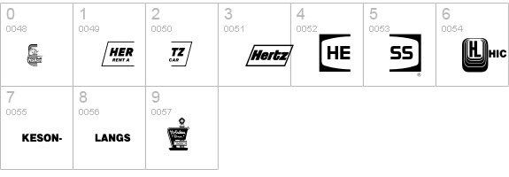 LogosCompanyP09 numbers 0-9 preview
